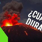 ¿Cuántos días puede durar un volcán en erupcion? 6